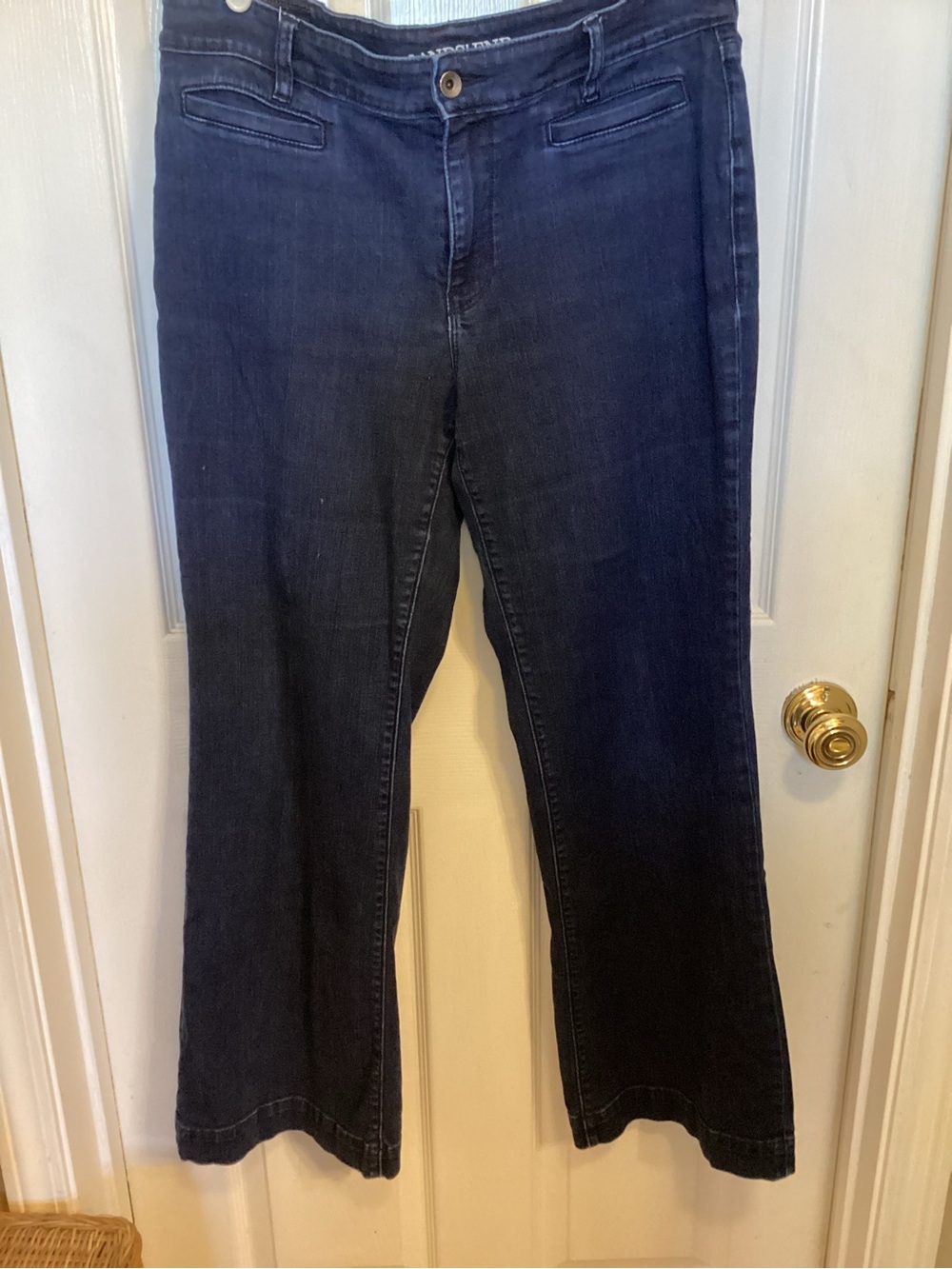 Lands' End Dark Blue Flare Jeans